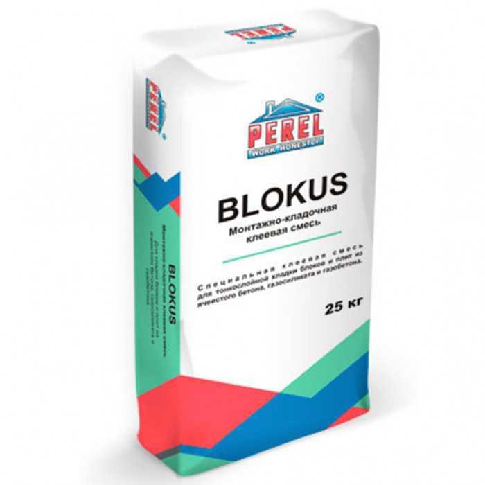 Клеевая смесь PEREL Blokus 0318, 25 кг