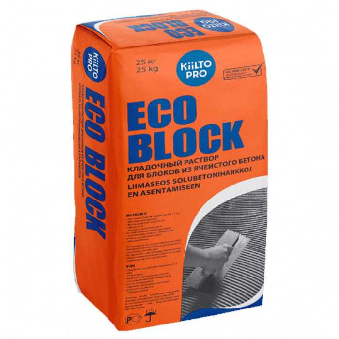 Клеевой раствор Kiilto Eco Block, 25 кг
