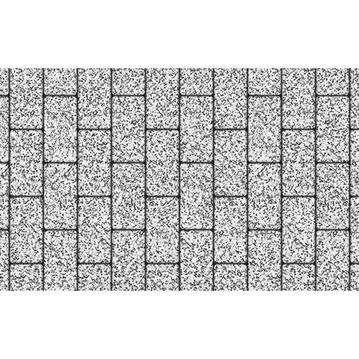 Плитка тротуарная Прямоугольник (Ла-Линия) Б.2.П.6 Стоунмикс бело-чёрный 200*100*60 мм