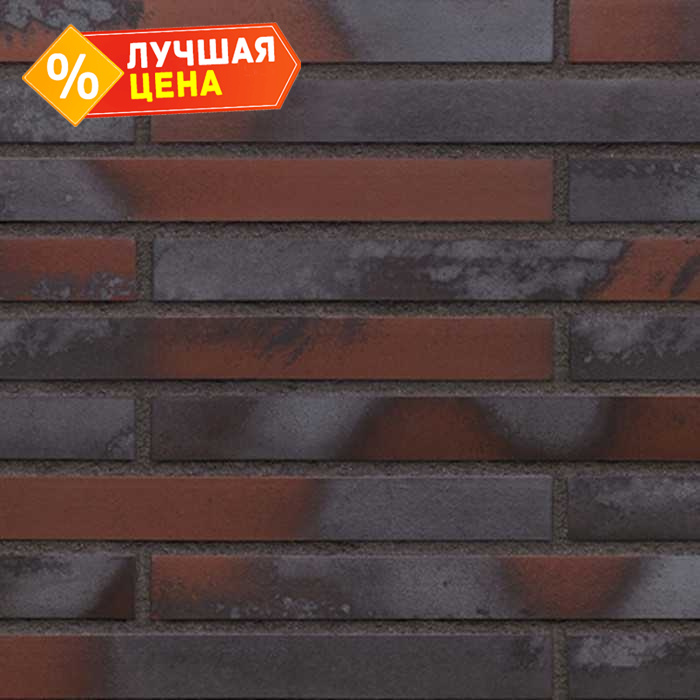 Клинкерная плитка KING KLINKER KING SIZE 03 Iron clay гладкая LF, 490*52*14 мм