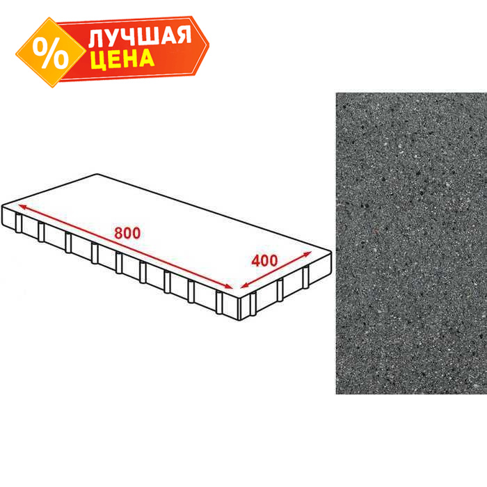 Плита тротуарная Готика Granite FERRO, Исетский, 800*400*80 мм