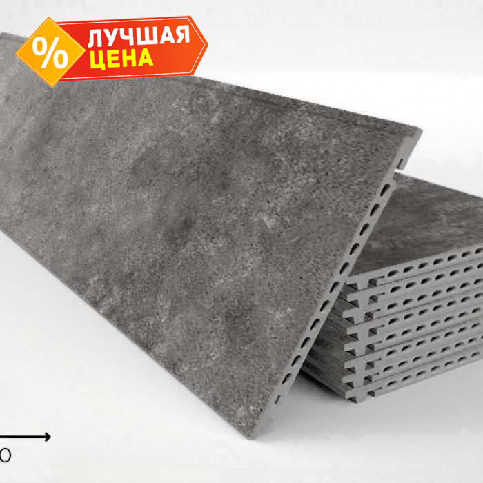 Керамогранитная плита FAVEKER GA16 для НФС, Urban Grafito, 1200*400*18 мм