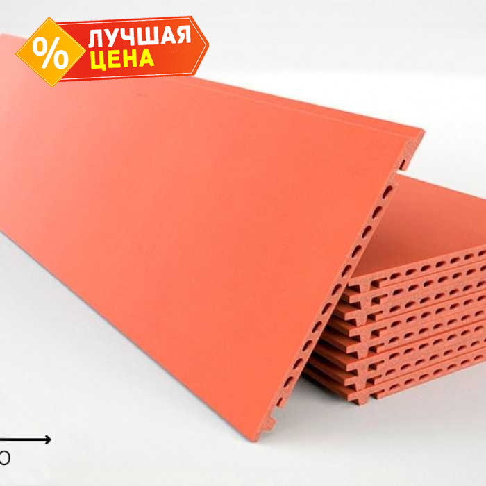 Керамогранитная плита FAVEKER GA16 для НФС, Rojo, 1200*355*18 мм