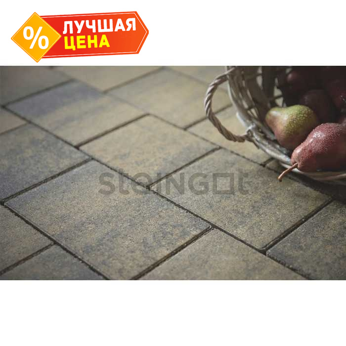 Плитка тротуарная Steingot Color Mix, Новый город, Штайн Хром, толщина 60 мм