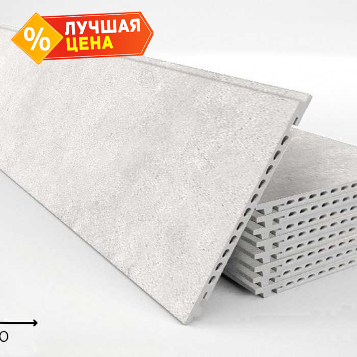 Керамогранитная плита FAVEKER GA16 для НФС, Urban Blanco, 1200*400*18 мм