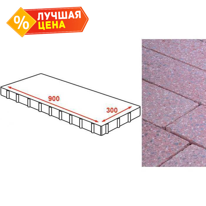 Плита тротуарная Готика Granite FINERRO, Ладожский 900*300*80 мм