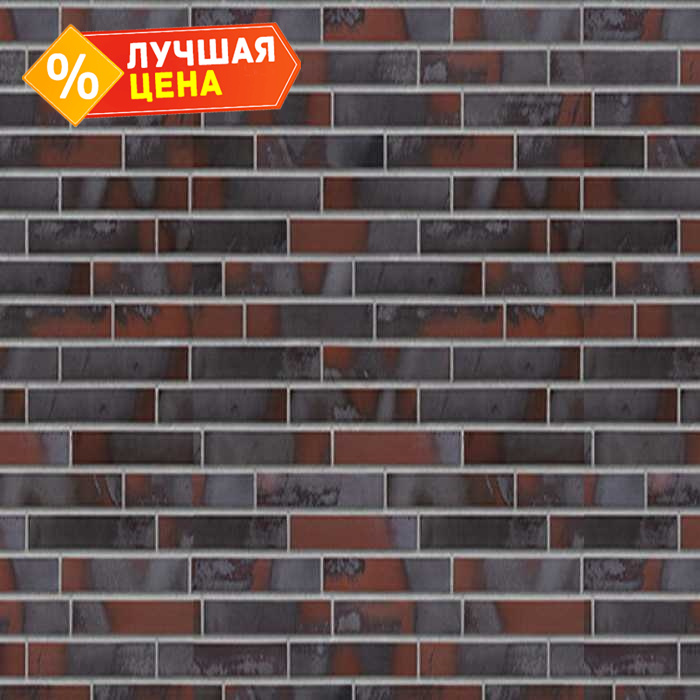 Клинкерная облицовочная плитка King Klinker King size для НФС, LF03 Iron clay, 240*71*17 мм