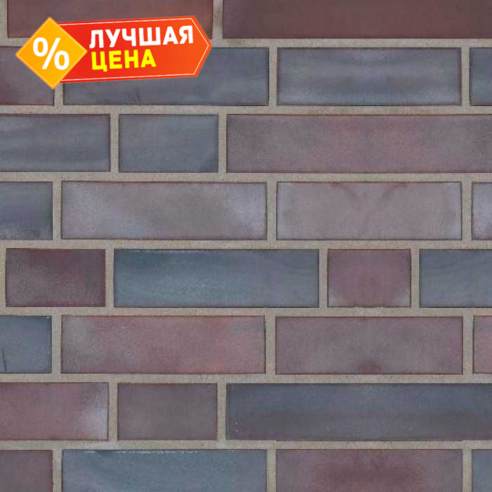 Клинкерная плитка Stroeher Keravette Chromatic 325 achatblue flashed гладкая NF11, 240х71х11 мм