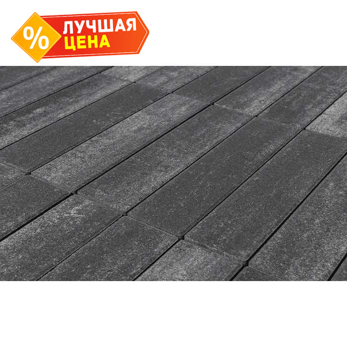 Плитка тротуарная BRAER Ригель Color Mix Ночь, 320*80*60 мм