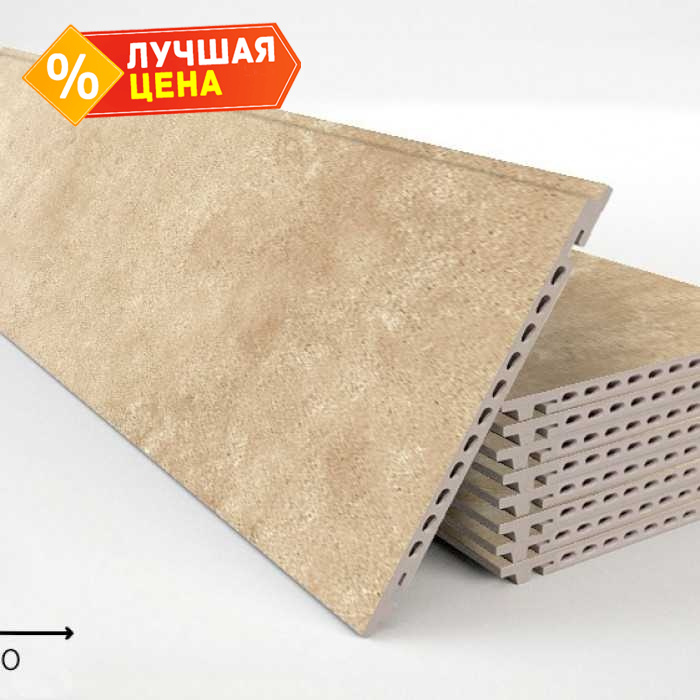 Керамогранитная плита FAVEKER GA16 для НФС, Urban Beige, 1000*250*18 мм