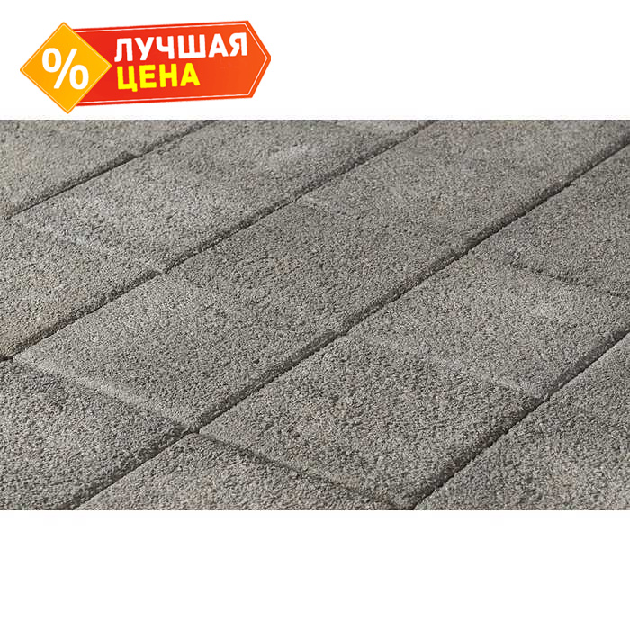 Плитка тротуарная BRAER Сити гранит на сером, 600*300*80 мм