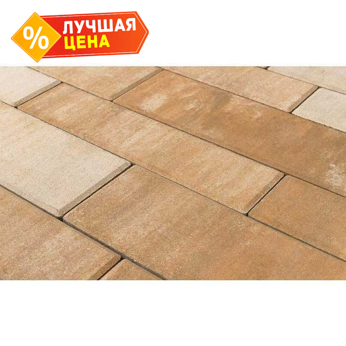 Плитка тротуарная BRAER Домино Color Mix Плато, 120/160*60 мм