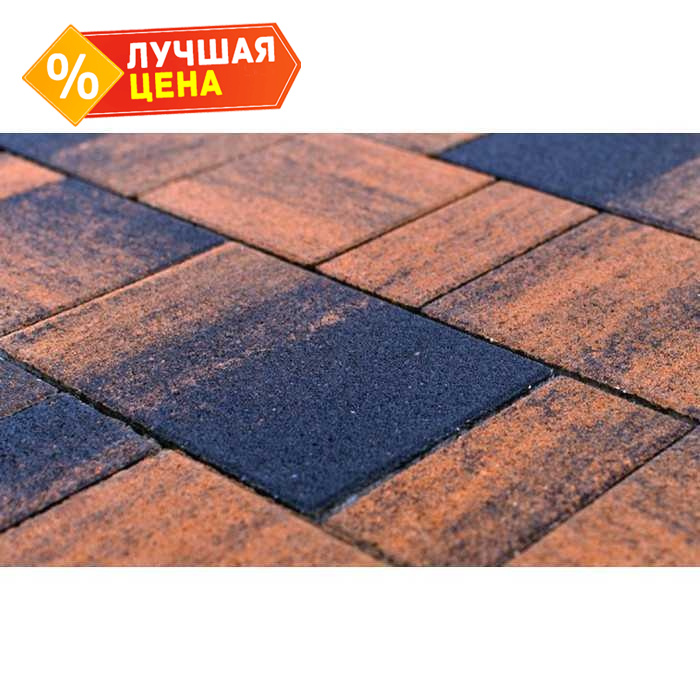 Плитка тротуарная BRAER Сити Color Mix Техас, 300*150*80 мм