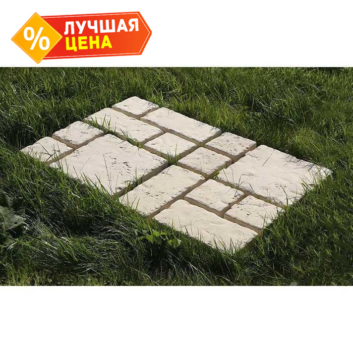 Тротуарная плитка-георешетка White Hills Тиволи, GS900-18, пескобетон, 580*380*80 мм