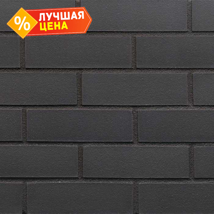 Клинкерная облицовочная плитка King Klinker Dream House для НФС, 26 Black stone, 240*71*17 мм