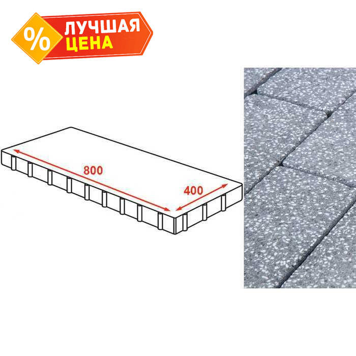 Плита тротуарная Готика Granite FINERRO, Суховязский 800*400*80 мм