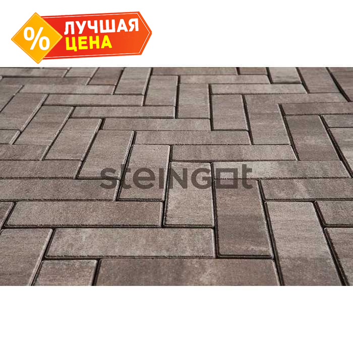 Плитка тротуарная Steingot Color Mix, Паркет, Клифф, 240*80*60 мм