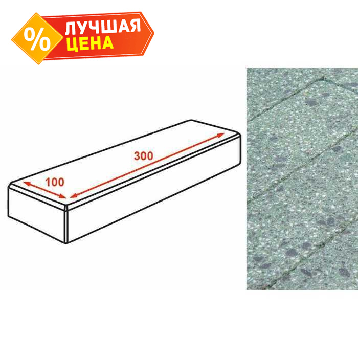 Плитка тротуарная Готика Granite FINERRO, паркет, Порфир 300*100*80 мм