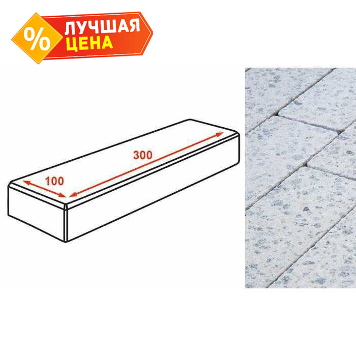 Плитка тротуарная Готика Granite FINERRO, паркет, Мансуровский 300*100*80 мм