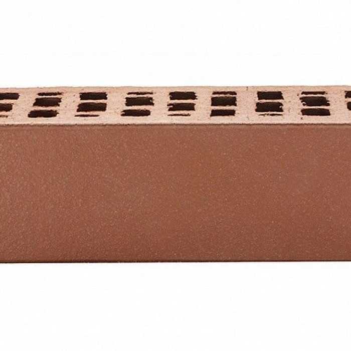Кирпич облицовочный ЛСР коричневый гладкий, утолщенные стенки, М175, 250*120*65 мм - фото 4