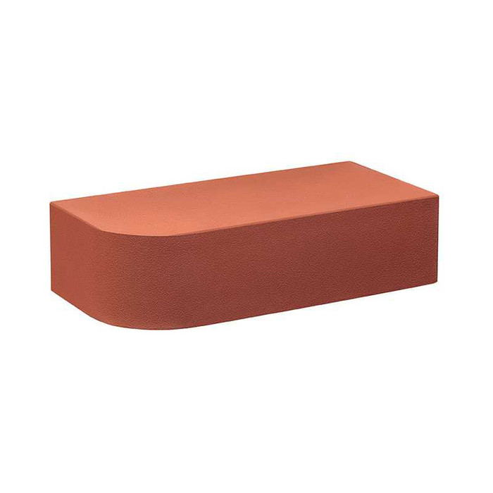 Кирпич облицовочный полнотелый радиусный КС-Керамик красный гладкий, 250*120*65 мм