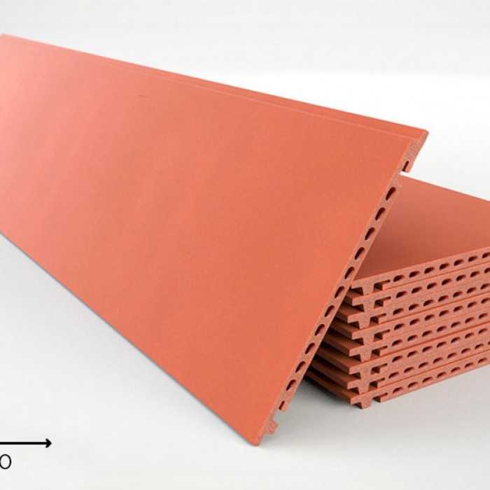 Керамогранитная плита FAVEKER GA16 для НФС, Rojo, 800*250*18 мм