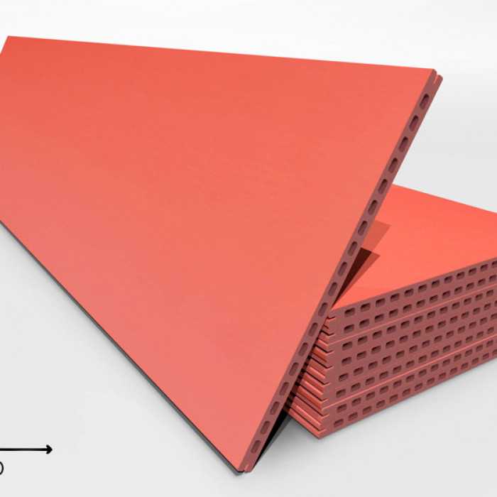 Керамогранитная плита FAVEKER GA20 для НФС, Rojo, 800*400*20 мм