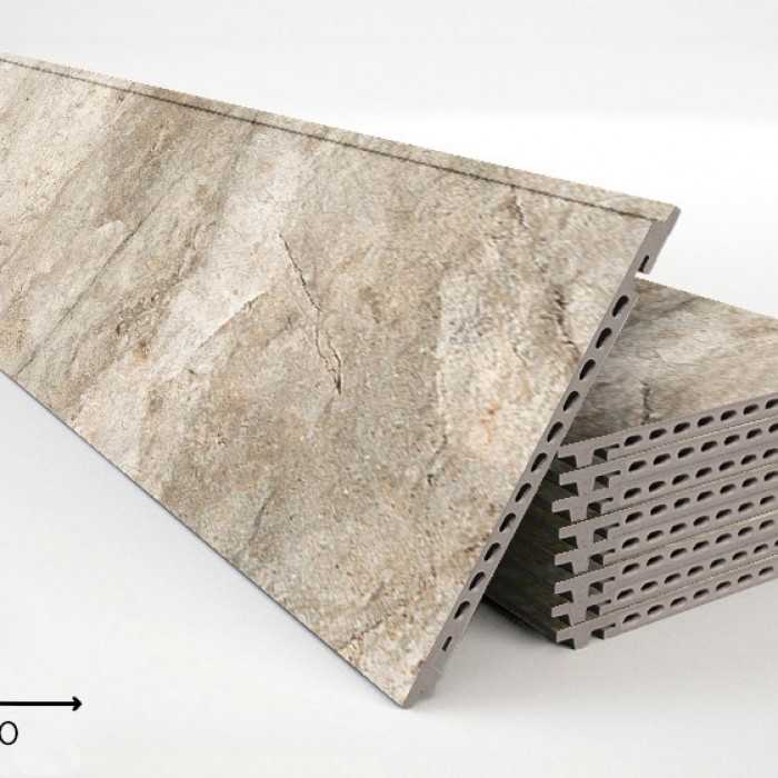 Керамогранитная плита FAVEKER GA16 для НФС, Rocks Gris, 1200*300*18 мм