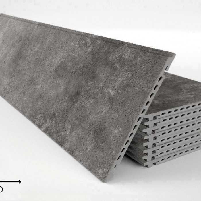 Керамогранитная плита FAVEKER GA16 для НФС, Urban Grafito, 800*400*18 мм