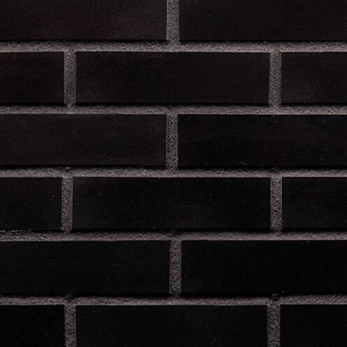 Клинкерная облицовочная плитка King Klinker Free Art для НФС, 17 Onyx Black, 240*71*17 мм