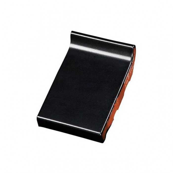 Клинкерный водоотлив Terca Black shine глазурованный, 160*105*30 мм