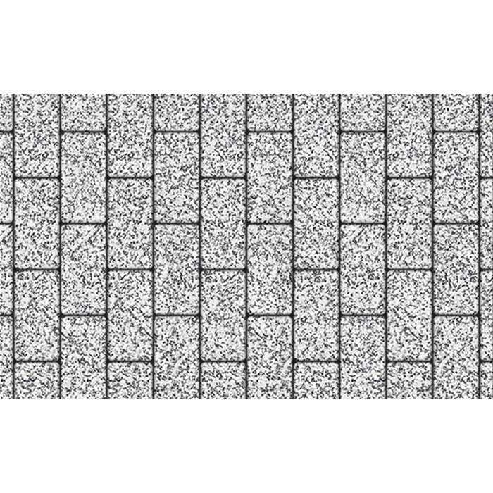 Плитка тротуарная Прямоугольник (Ла-Линия) В.2.П.10 Стоунмикс бело-чёрный 200*100*100 мм