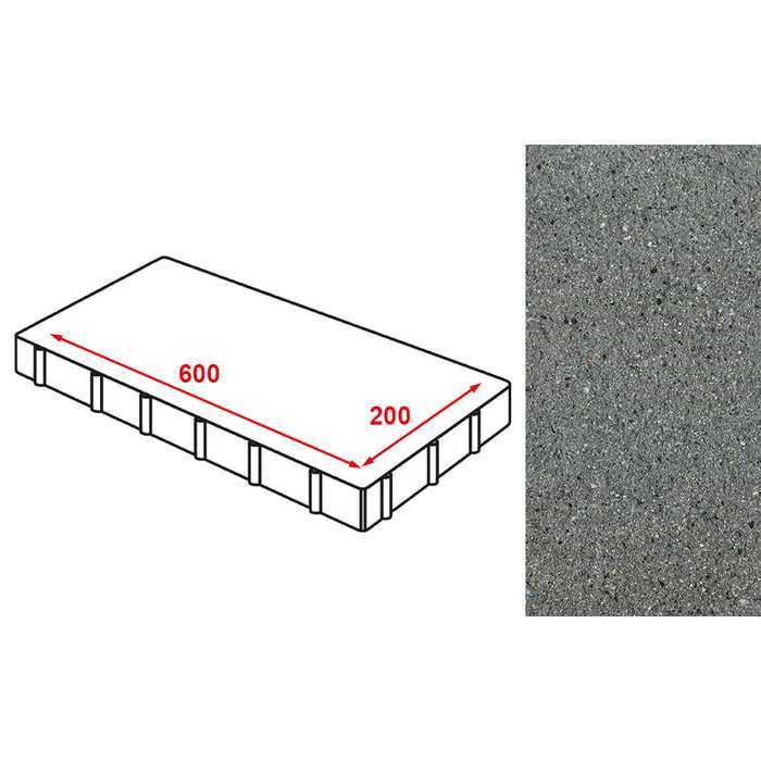 Плита тротуарная Готика Granite FERRO, Исетский 600*200*80 мм